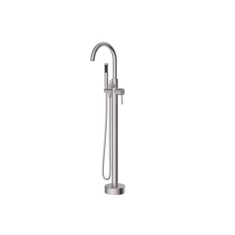 Large High Flow Rate Floorstanding Bathtub Filler Faucet Mixer DF02043